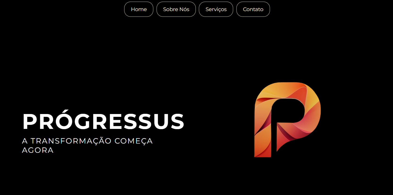 Agencia Progressus Landing Page - Seção principal